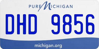 MI license plate DHD9856