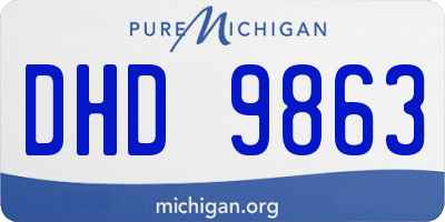 MI license plate DHD9863