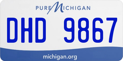 MI license plate DHD9867