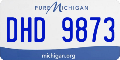 MI license plate DHD9873