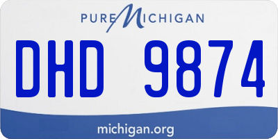MI license plate DHD9874