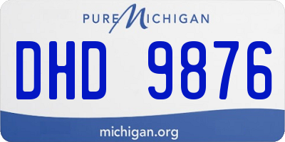 MI license plate DHD9876