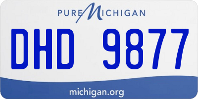 MI license plate DHD9877