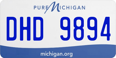 MI license plate DHD9894