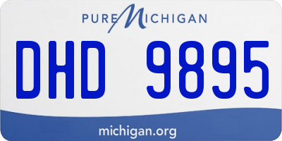 MI license plate DHD9895