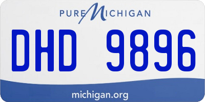 MI license plate DHD9896