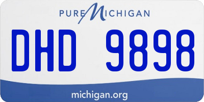 MI license plate DHD9898