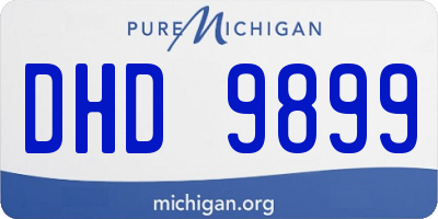 MI license plate DHD9899
