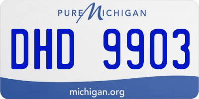 MI license plate DHD9903
