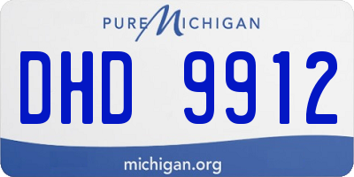 MI license plate DHD9912