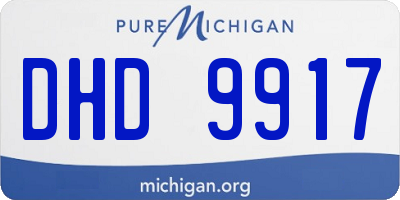 MI license plate DHD9917