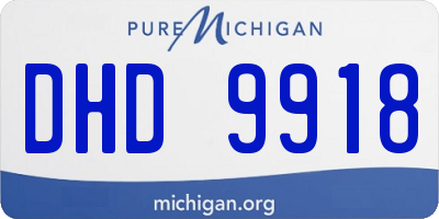 MI license plate DHD9918