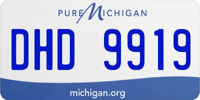 MI license plate DHD9919