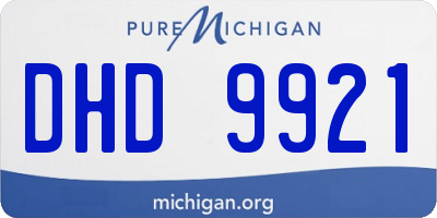 MI license plate DHD9921