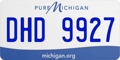 MI license plate DHD9927