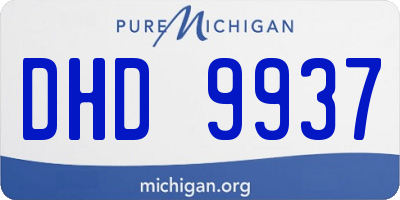 MI license plate DHD9937