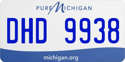 MI license plate DHD9938