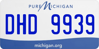 MI license plate DHD9939
