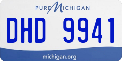 MI license plate DHD9941