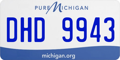 MI license plate DHD9943