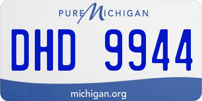 MI license plate DHD9944