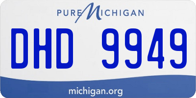 MI license plate DHD9949