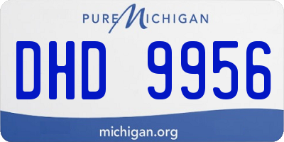 MI license plate DHD9956