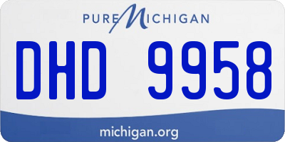 MI license plate DHD9958