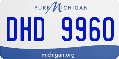 MI license plate DHD9960
