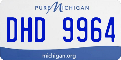MI license plate DHD9964