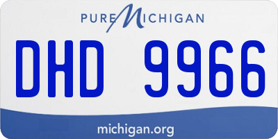MI license plate DHD9966