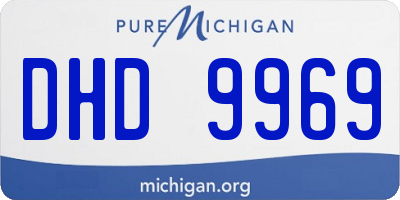 MI license plate DHD9969