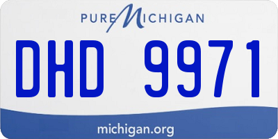 MI license plate DHD9971