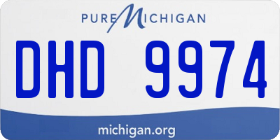 MI license plate DHD9974