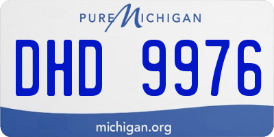 MI license plate DHD9976