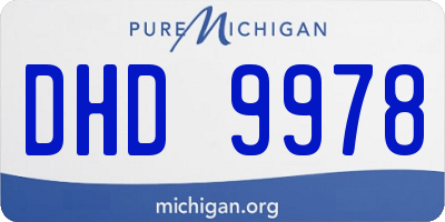 MI license plate DHD9978