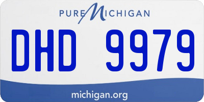 MI license plate DHD9979