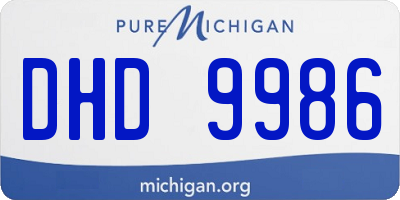 MI license plate DHD9986