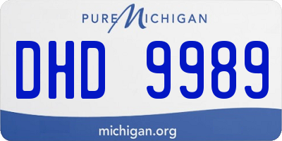 MI license plate DHD9989