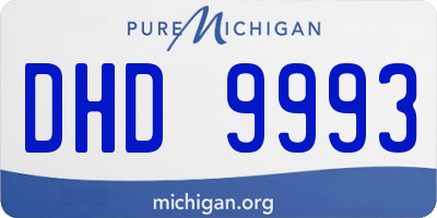 MI license plate DHD9993