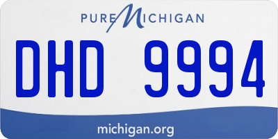 MI license plate DHD9994