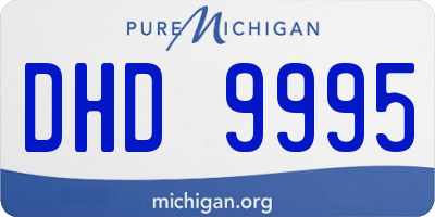 MI license plate DHD9995