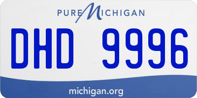 MI license plate DHD9996