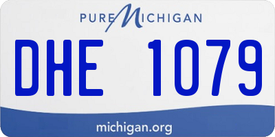 MI license plate DHE1079