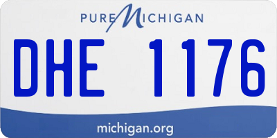 MI license plate DHE1176