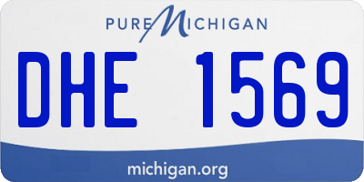 MI license plate DHE1569