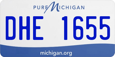 MI license plate DHE1655