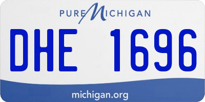 MI license plate DHE1696