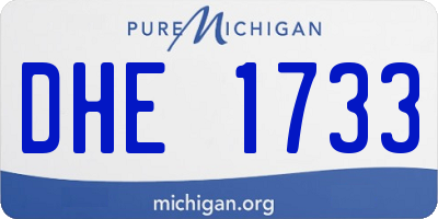 MI license plate DHE1733