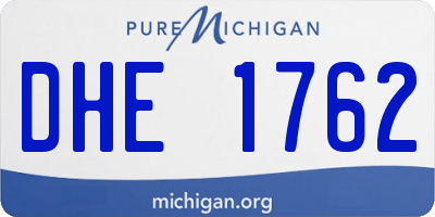 MI license plate DHE1762